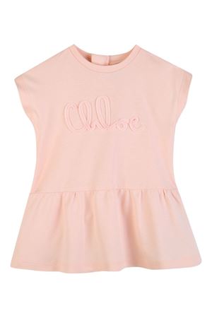 pink cotton dress CHLOÉ KIDS | C2088846J